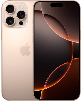 iPhone 16 Pro Max Sim+Esim Новый распакованный, активированный Desert Titanium 256gb